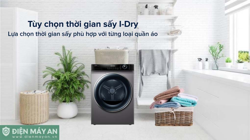Máy sấy bơm nhiệt Aqua 10 kg AQH-H1000H PS